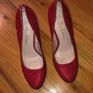 Ruby Red Sparkling Heels